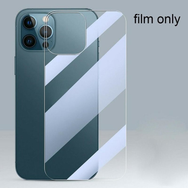 Färgbaksida härdat glasfilm för Apple iPhone 12 Pro Max Baksida TransparentC for iphone12pro