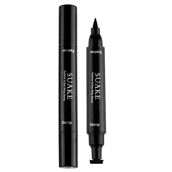 SUAKE 2-i-1 Dubbelsidig Magisk Eyeliner Tätningstämpel Eyeliner BlackB 2# large sealing head