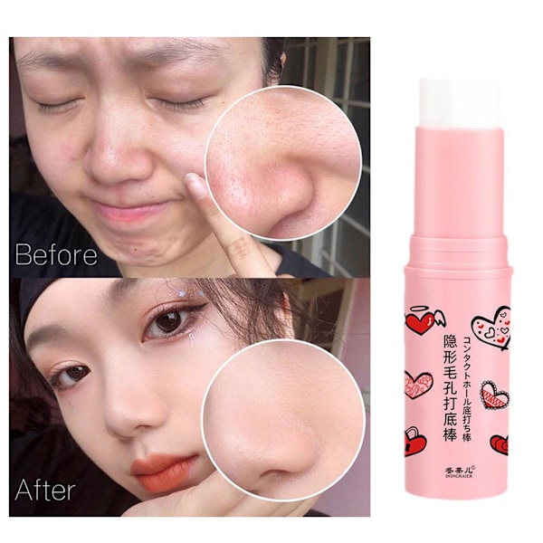 Osynlig Pore Primer Stick Pore Eraser Vattentät Smink Primer>`~ Ansikte N0C0❀