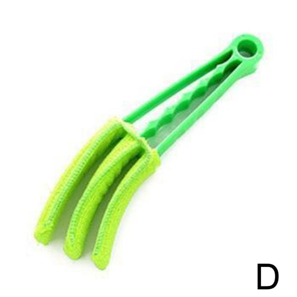 Venetian Blind Cleaner Brush 3 Slat Microfibre Window Cleaning D Green One size