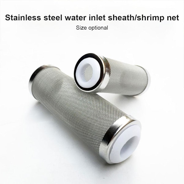 Akvariumfilter Inloppshölje i Rostfritt Stål Nät Räkfiskenät Fil As shownB 12mm