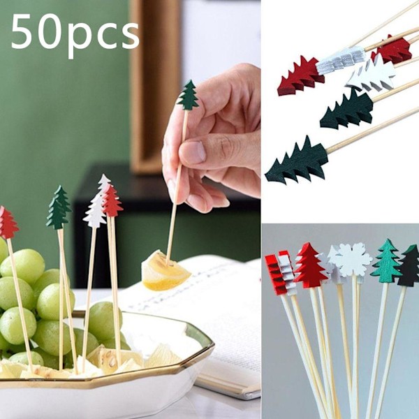 WAGA 50-pack Julcocktailspett, Julmatspett Tomte mixed load 50pcs