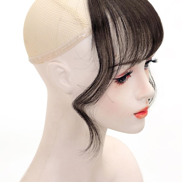 Air Bangs Tunna Hårförlängning Clip-In Lugg Hårtillbehör light brown one size