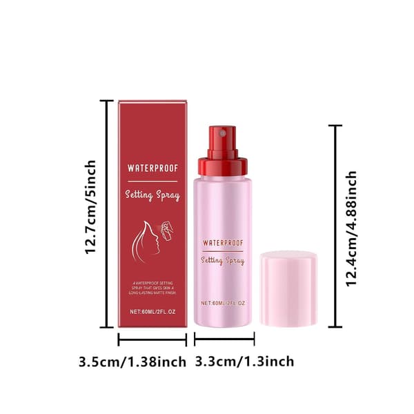 Flydende pudder makeup setting spray langvarig oliekontrol lås ansigtsmakeup setting mist
