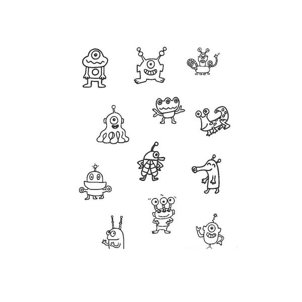 Finger Temporära Tatuering Klistermärken Långvariga Vattentäta Mini Tatuering Klistermärken Stjärna I8M5 style 10 1pcs