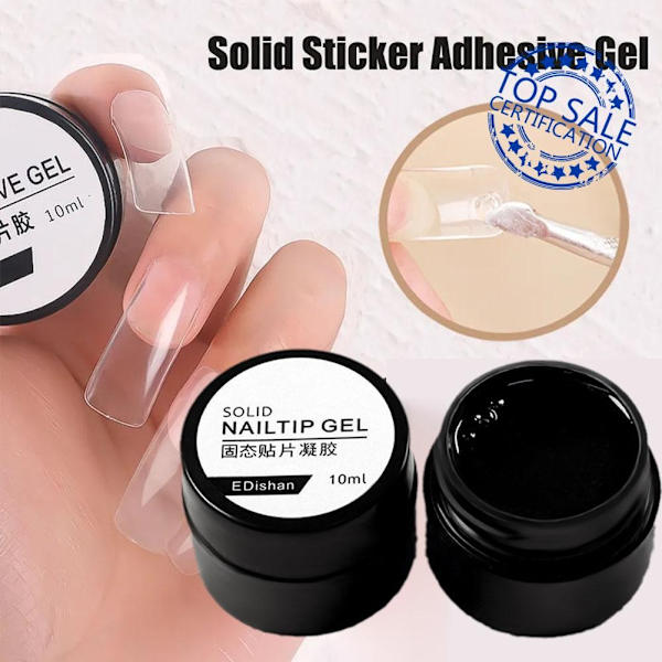 10ml Solid Nagelspetsar Gel Solid State Chip Lim Extension Akryl Snabbtorkande Nagel S7m8