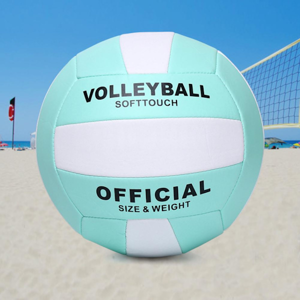 Molten Storlek 5 Volleyboll Mjuk Spel Tävling Sommar Beachvolleyboll L4Q1 Pump+Gas needle+Net bag 1 set