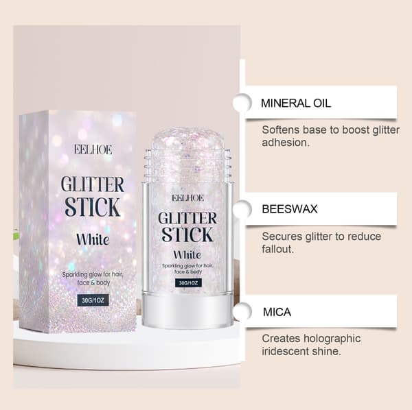 Glitterstifter til festligt hår og makeup - 30g