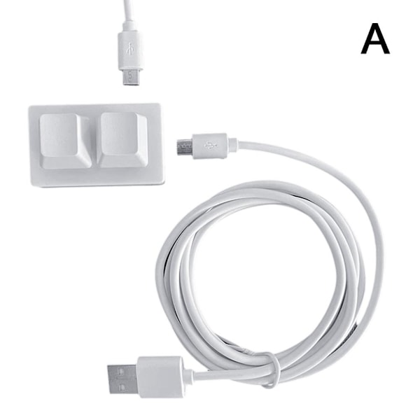 Kopiera och Klistra in 2 Tangenters Tangentbord RGB För Programmeringsspel Gaming Rhythm F9R1 white red switch