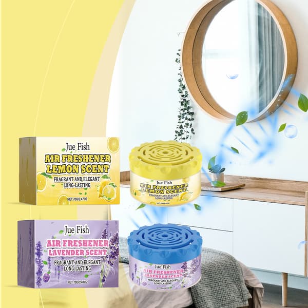 Luftfrisker (citronduft) til stue, soveværelse og badeværelse - langvarig duft, deodorizer og lugtfjerner.