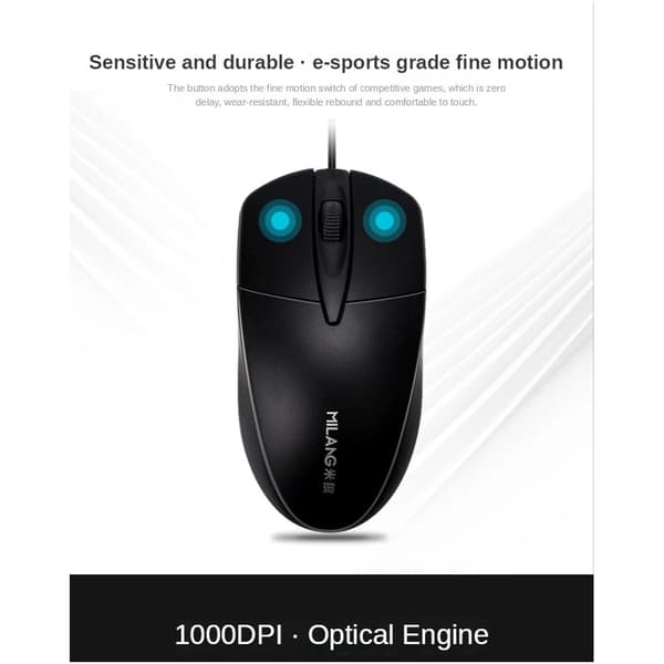 Trådbunden USB Optisk Mus För PC Acer Bärbar Dator Svart Scroll Mus Hjul B3C8