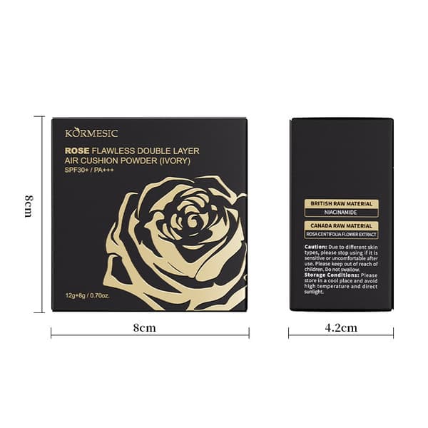 Rose Flawless Double-Layer Cushion Foundation til kvinder