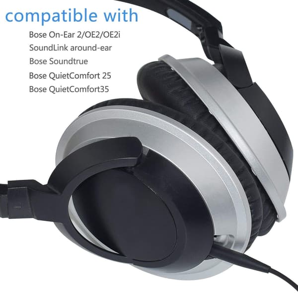 3,5 mm til 2,5 mm hann stereopluggkabel for Bose EOE2 / EOE2i / AE2 / QC25 / QC35 hodetelefoner.