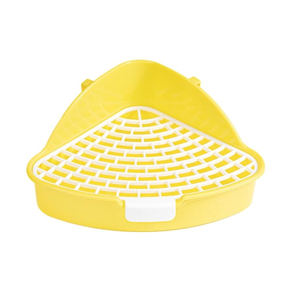 Triangulär Potträning Hörntoalett Kanin Plast Husdjurspanel Marsvin white 1pcs