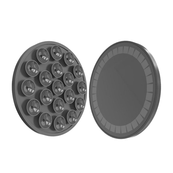 iPhone 15/14/13/12 Silikon Magnetisk Sugkopp Telefonhållare Fo black 1pcs
