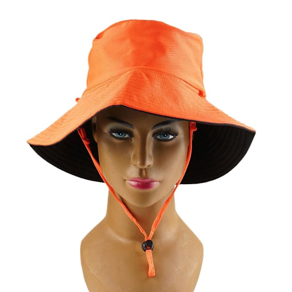 Damernas semester vändbar solhatt med bred brätte Vikbar sommar blue one-size