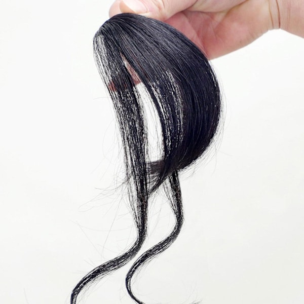 Air Bangs Tunna Hårförlängning Clip-In Lugg Hårtillbehör dark brown one size