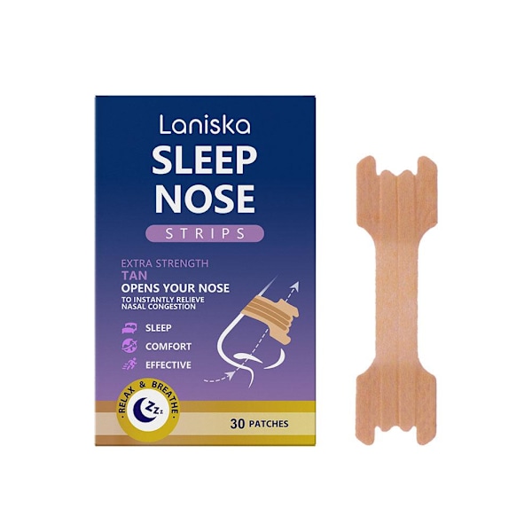 30 st Sömn Näsplåster Lindrar Snarkning På Natten, Njut Av Lugn C 30pcs