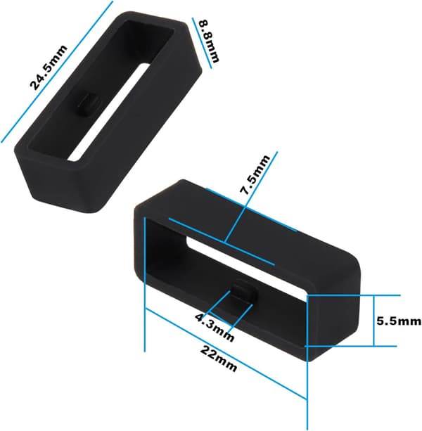 Urrem Låsring - 22mm Erstatnings Silikonering