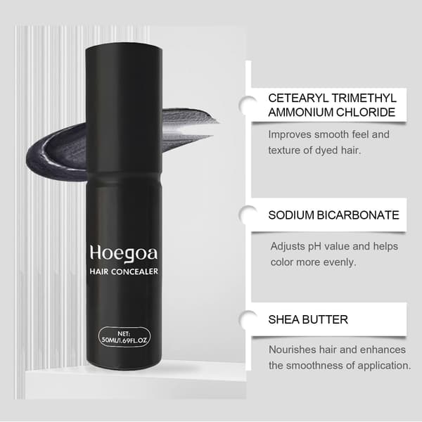 HOEGOA Volumizing Hårstylingkrem - Næring til hodebunnen og teksturkontroll (Lys Brun, 50ml)