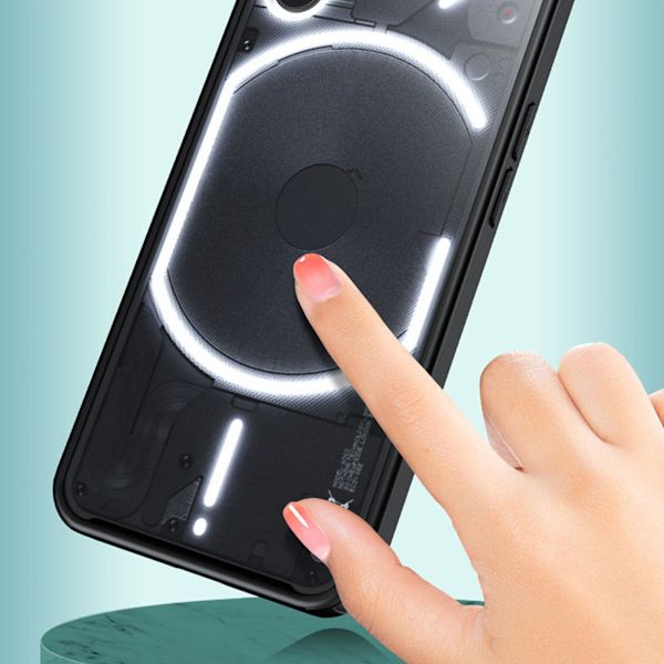 Klart Baksideskal För Nothing Phone 1 Stöttåligt TPU Mjukt Skal 2025 PC R0B4