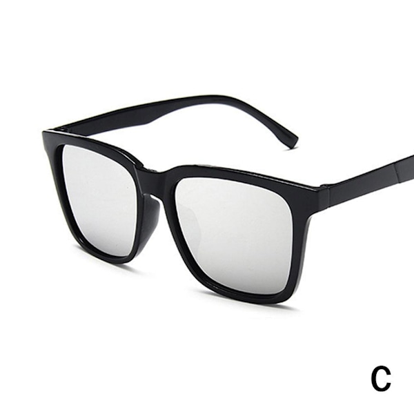 Stora fyrkantiga solglasögon för män, märkesdesign, mode Black onesize