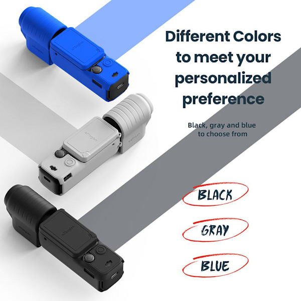 Silikonskydd för Osmo Pocket 3 -50% RABATT Snabbt gray All-purpose version