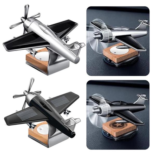Bil Dashbord Flydekorasjon Solar Luftfrisker Diffuser Aromaterapi black 1 item