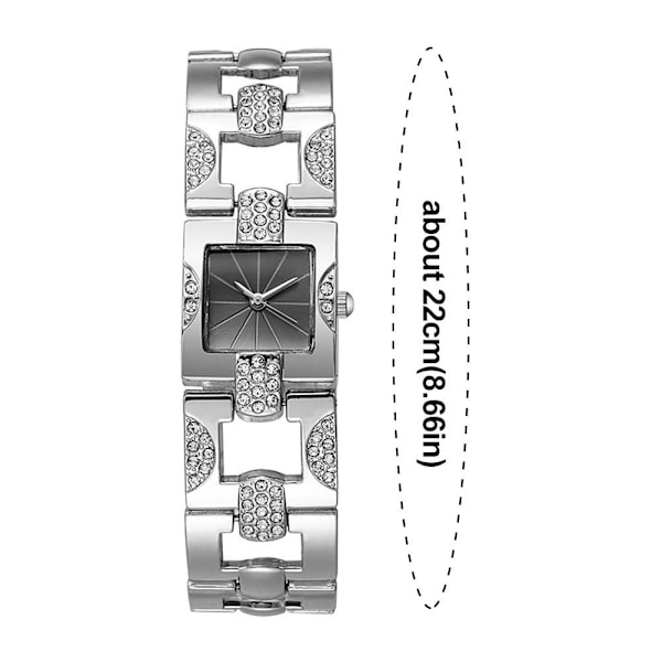 Fyrkantigt Armband Lyxig Atmosfärisk Damklocka Medeltida Stil Kvarts Armbandsur C3v3 Golden One size