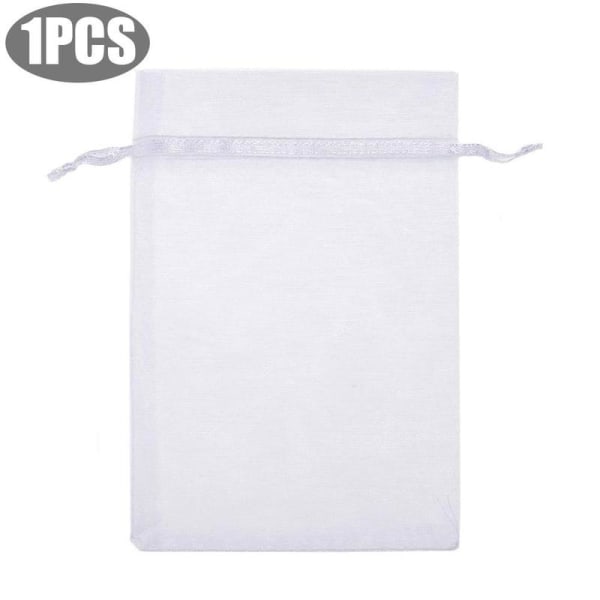 Dragkedjor Organza Påsar, Genomskinliga Organza Påsar, Mini Genomskinliga Dragkedjor whiteA 1pcs 30pcs