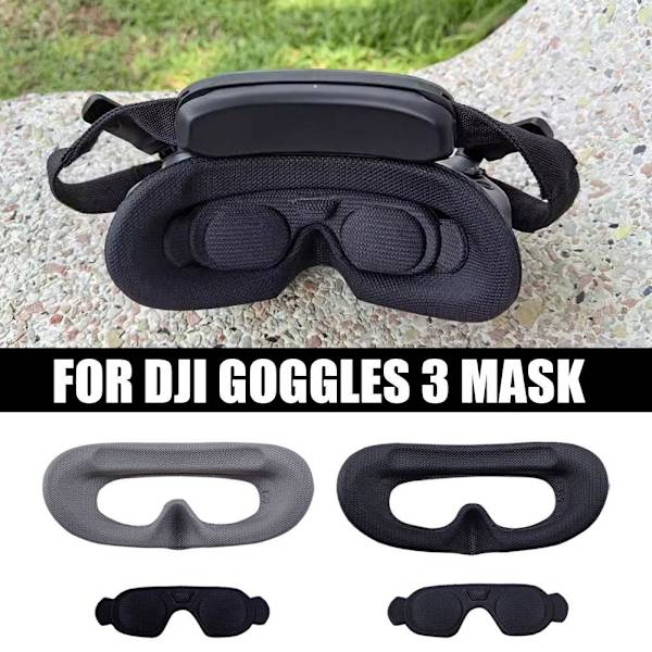 För DJI AVATA 2 för goggles 3 skumgummi ögonmask bekväm hudvänlig black Eye mask + protective cover