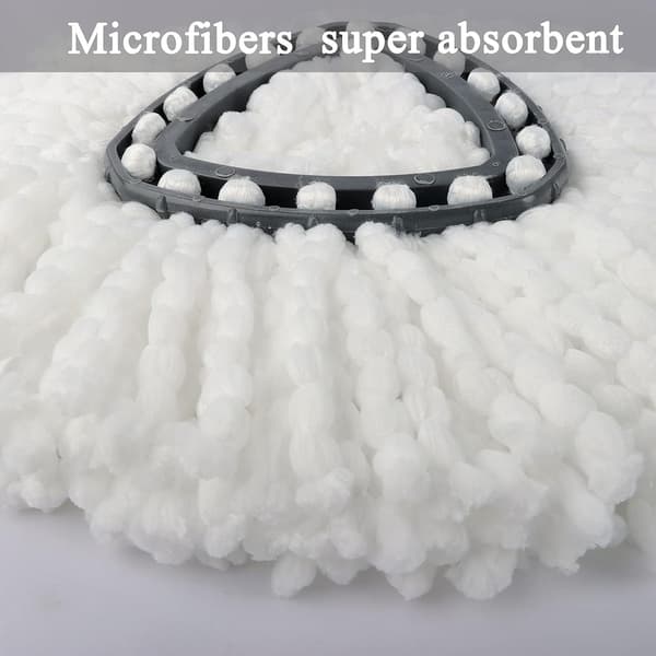2-pak Spin Mop Refillhoveder - Kompatibel med EasyWring Mop