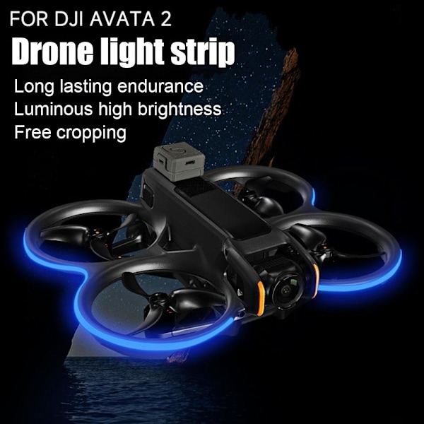 Varningsljusremsa för DJI Avata Drone Nattflygning Fluorescent model For DJI Avata 2