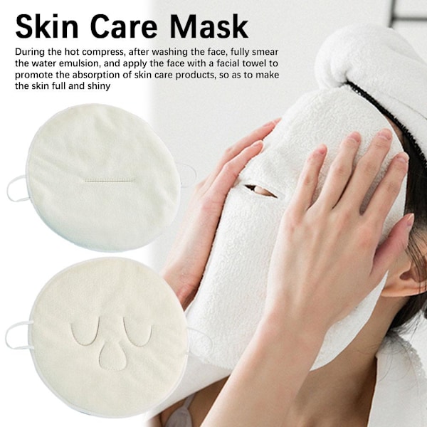 Japansk Varm Kompress Handduk Mask Hudvård Ansiktsbehandling Mas whiteB 3 holes