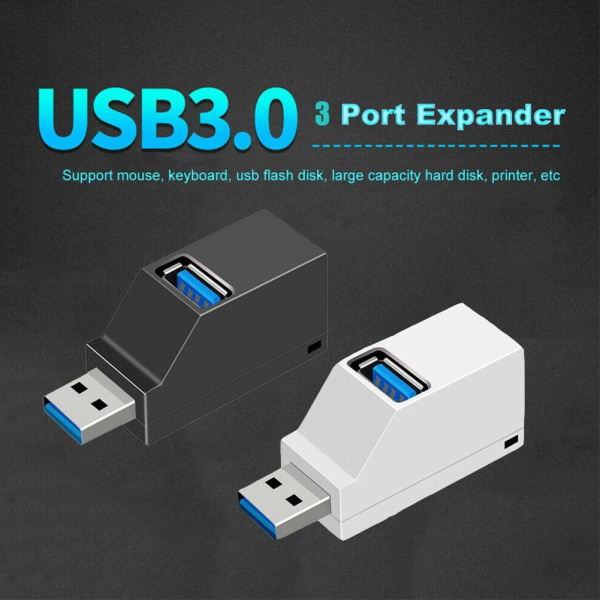 USB Multi Port Adapter High Speed 3.0/2.0 Hub Multiple För PC OT black usb3.0