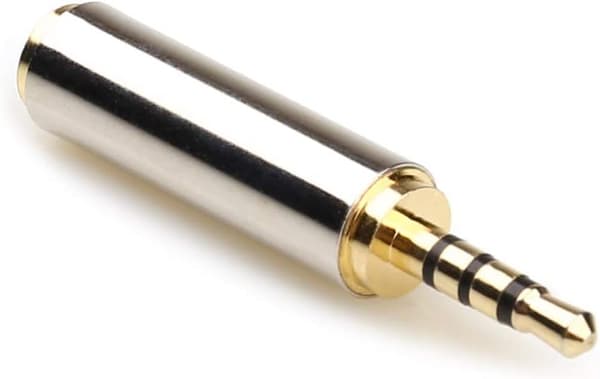 3,5 mm han til 2,5 mm hun & 2,5 mm han til 3,5 mm hun lydadapter