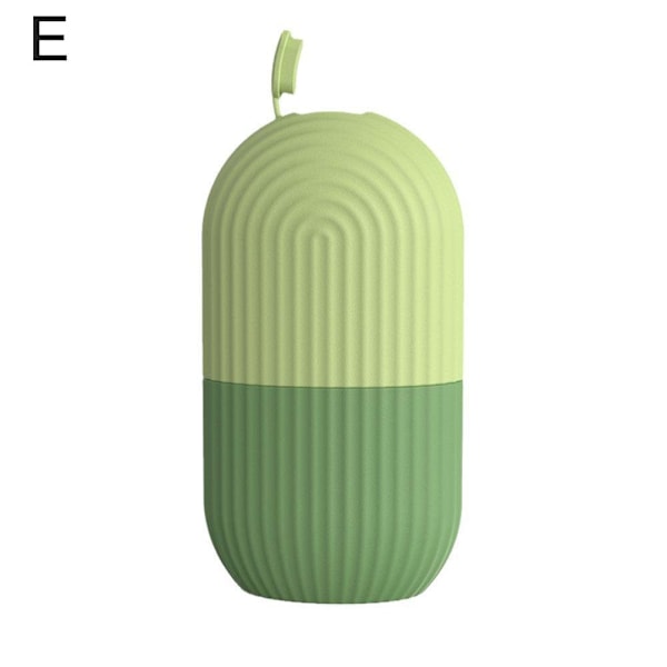 Is ansiktsrulle i silikon Hudmassageapparat Vård Kubform Gjutform Återanvändbar green one-size