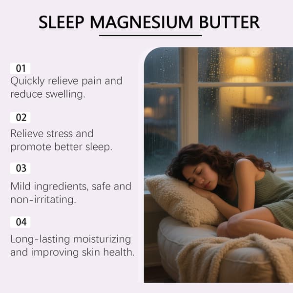 Nattlig fuktighetskrem med magnesium for avslappende hud - 60G
