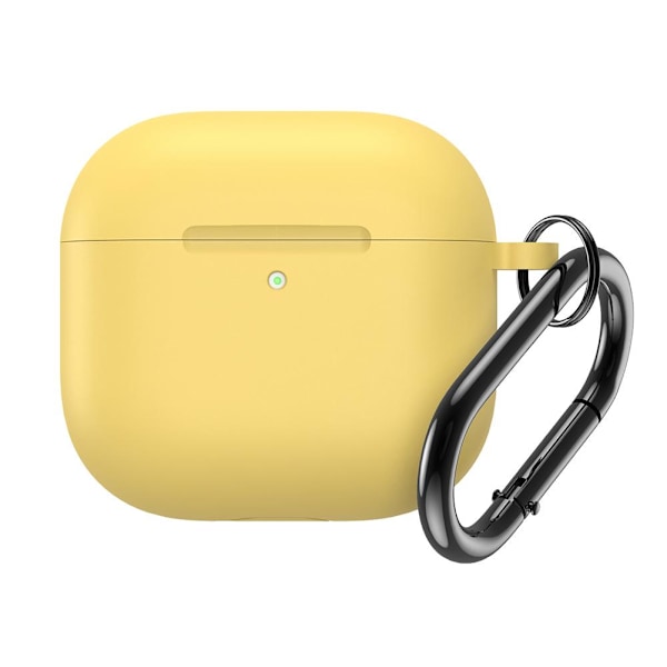 för AirPods4 Skyddsfodral Enfärgat skyddsfodral i ett stycke Silikon från H0H3 yellow for airpods 4
