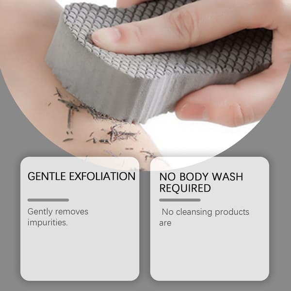 3D Eksfolierende Svamp - Blødt og Elastisk Materiale, Vaskbar og Genanvendelig til Eksfoliering og Fjernelse af Pletter.