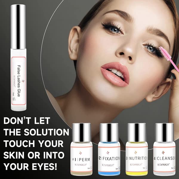 Lash Lift Kit, Øjenvippe Permanent Kit, Professionelt Øjenvippe Curling Lash Extension Sæt, Lim Opgraderet Version, Lash Extensions, Øjenvippe Curling, Semi-Permanent