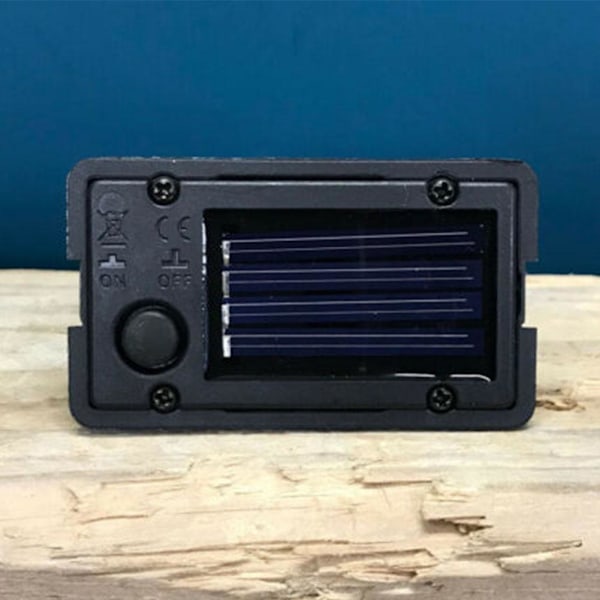 1/2X Rektangulär Ersättning Trädgård Solcell LED Ljus Batteri 2023 Box UK ST blackA One-size 2pcs