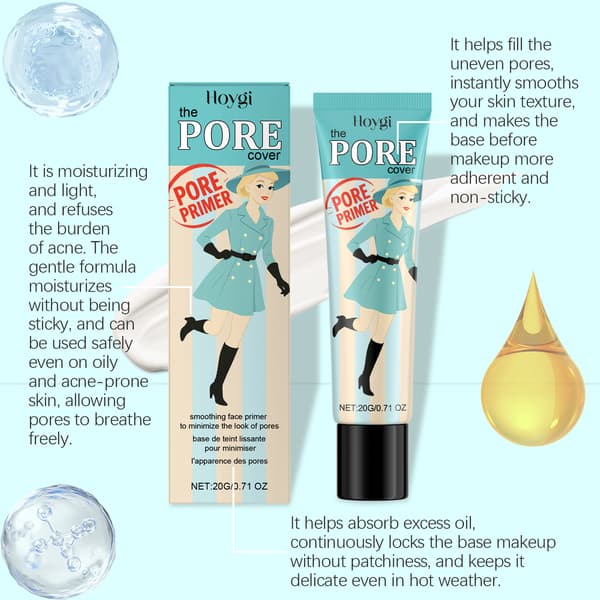 Fugtgivende Makeup Primer til Hudbeskyttelse - 20g BB Cream Concealer