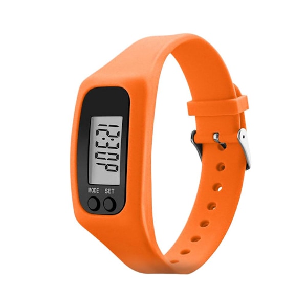 LCD Armbandsur Stegräknare Sport Steg Distans Kaloriräknare B Green 1pc