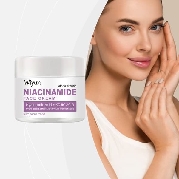 Niacinamide ansiktskräm: Återfuktar och hydrerar ansiktshuden, vitaliserar den för en ungdomlig lyster. (Daglig hudvård ansiktskräm)