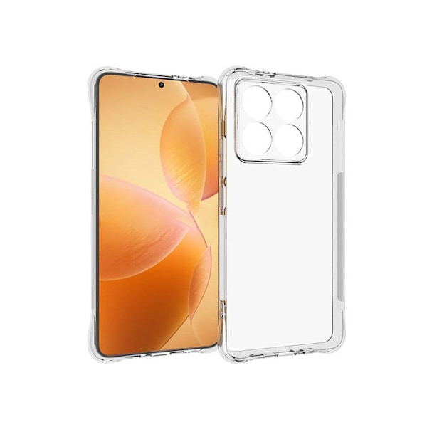 Fodral för Xiaomi 14T Pro, Transparent Mjuk Silikon TPU Skyddande transparentB For Xiaomi 14T Pro