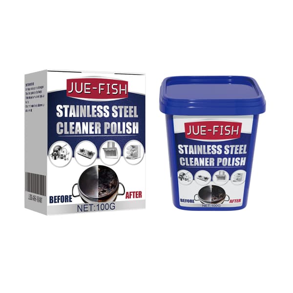 Rustfrit Stål Pletfjernerpasta til Køkkenudstyr - Løsning mod Rust og Sorte Pletter, 113g
