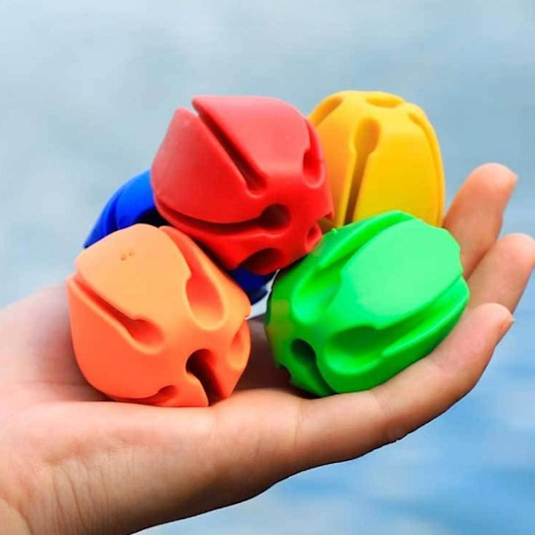 Rod Ball Retaining Clip Spöhållare Skydd Förvaringsenhet Fiskeutrustning N0 Red 5pcs