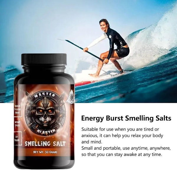 Luktsalt Energy Burst - Starkaste ammoniakinhalator Uppfriskande kroppsbooster orangeA 1pcs