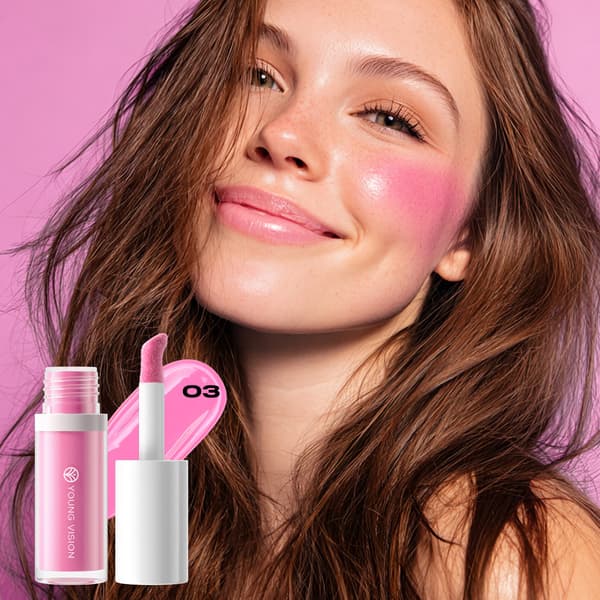 Mat Pink Flydende Blush til Alsidige Hudtoner - Multi-Anvendelig Formel